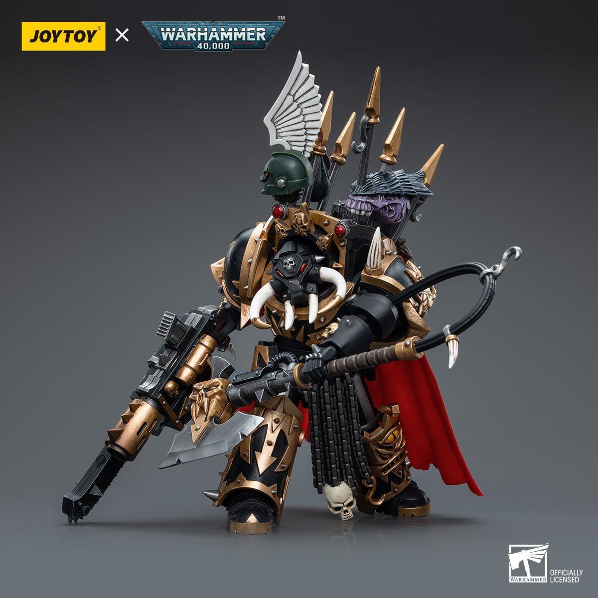 SALE Warhammer Collectibles: 1/18 Scale Chaos Space Marines Black Legion Chaos Lord in Terminator Armour - Image 3