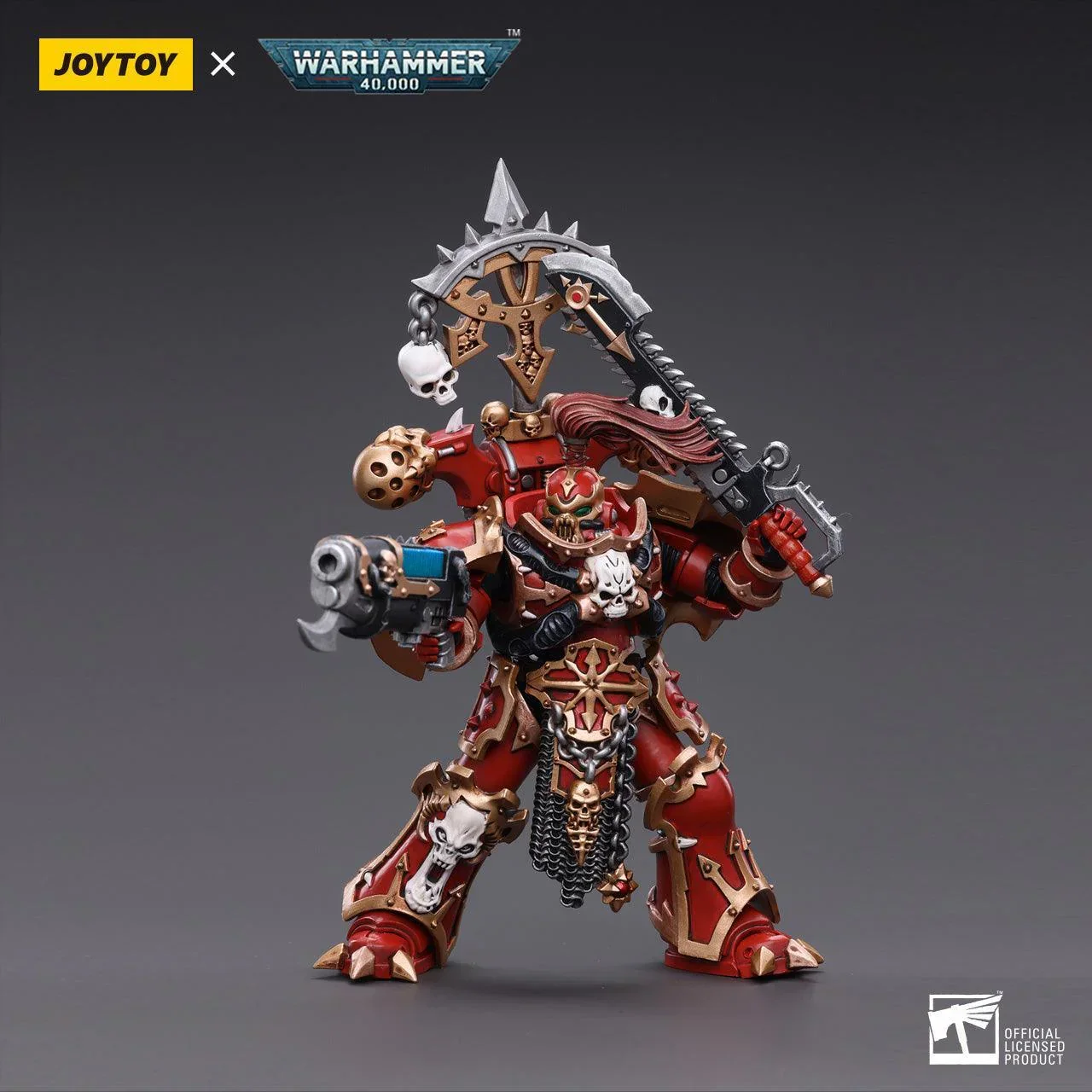 Warhammer Collectibles: 1/18 Scale Chaos Space Marines Crimson Slaughter Brother Karvult - Image 2