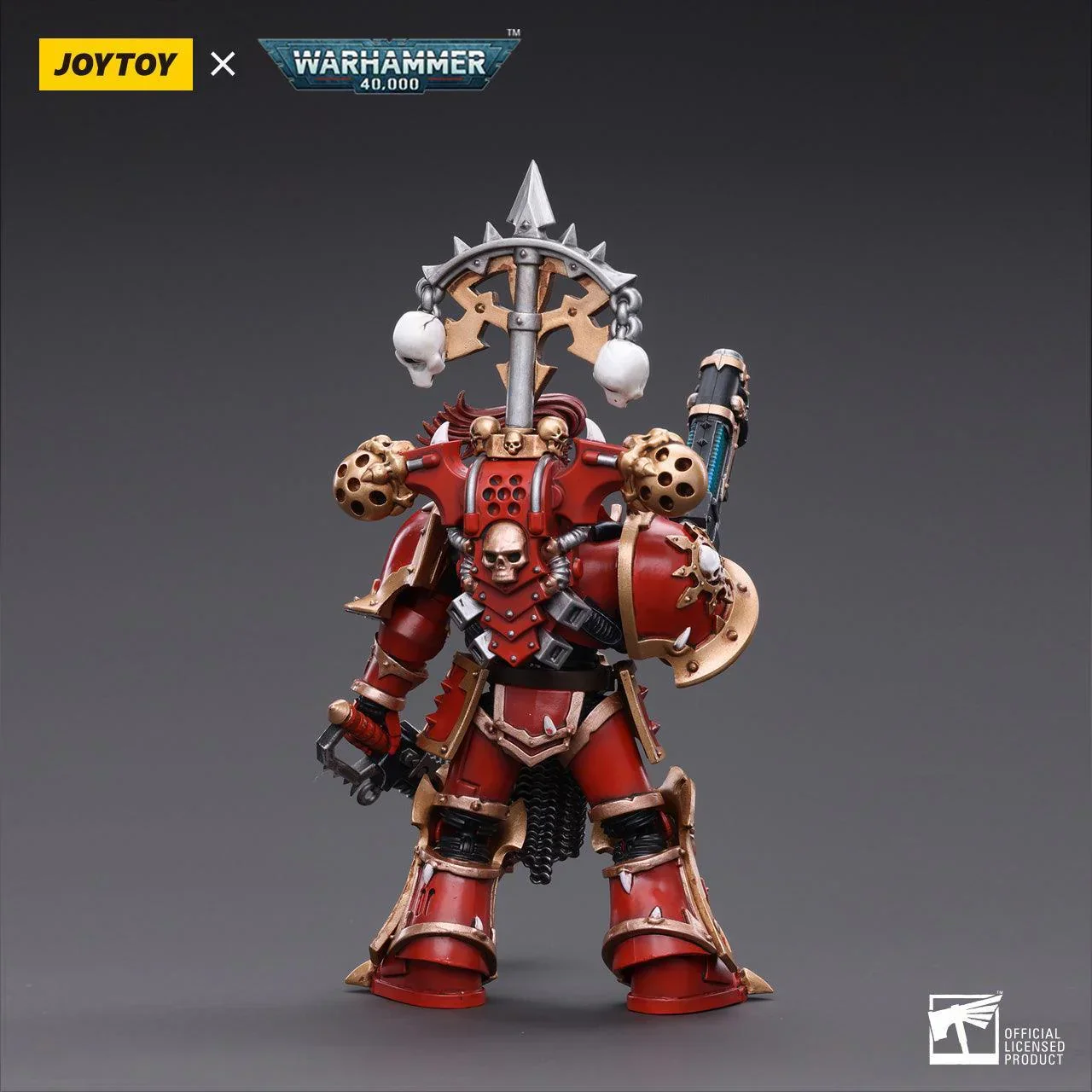 Warhammer Collectibles: 1/18 Scale Chaos Space Marines Crimson Slaughter Brother Karvult - Image 3