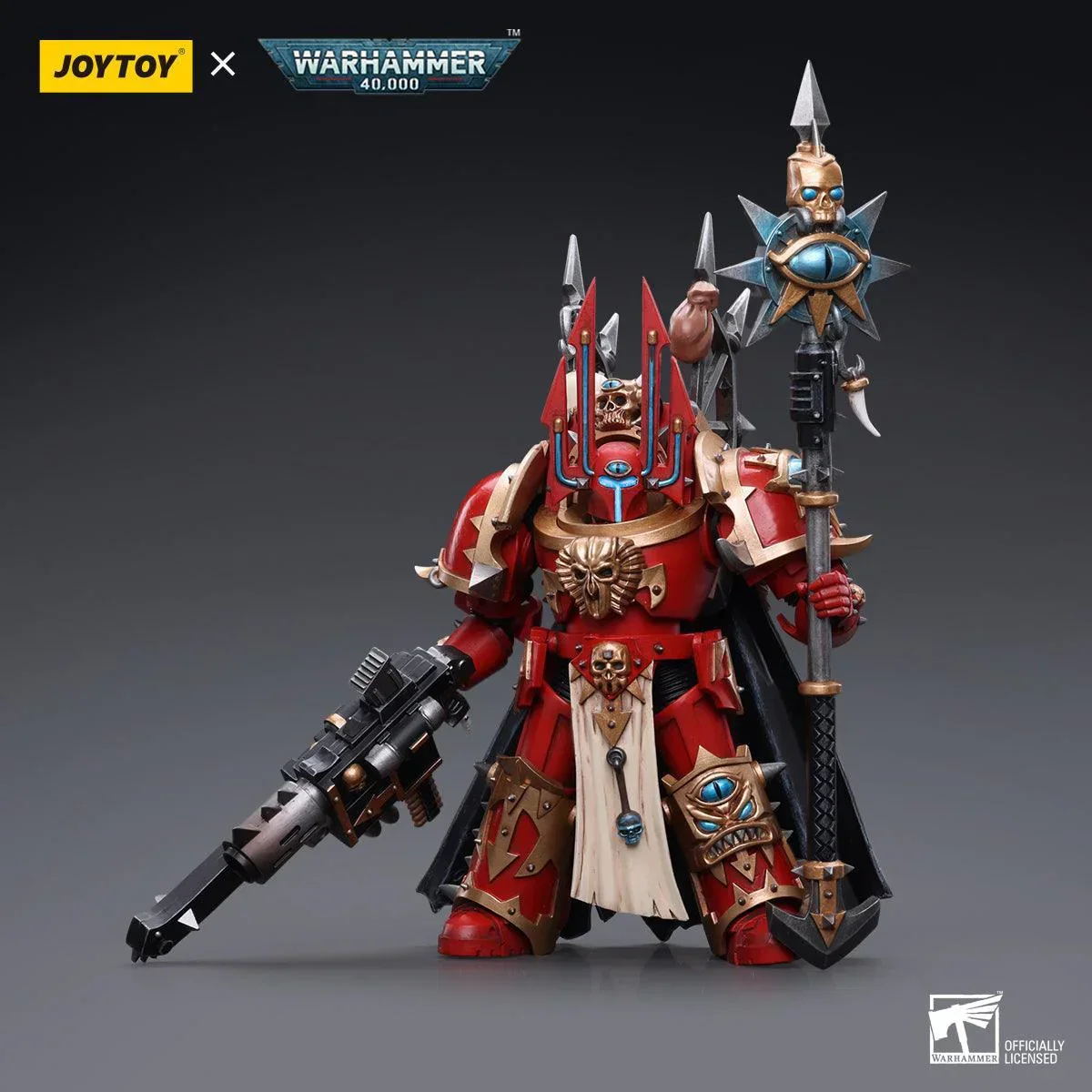 Warhammer Collectibles: 1/18 Scale Chaos Space Marines Sorcerer Lord in Terminator Armour - Image 3