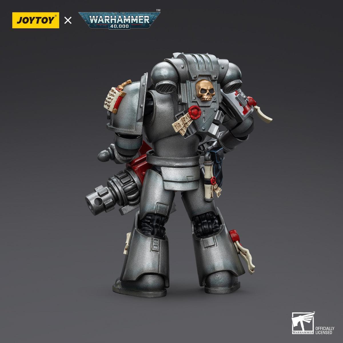 Warhammer Collectibles: 1/18 Scale Grey Knights Strike Squad Grey Knight with Psycannon - Image 2