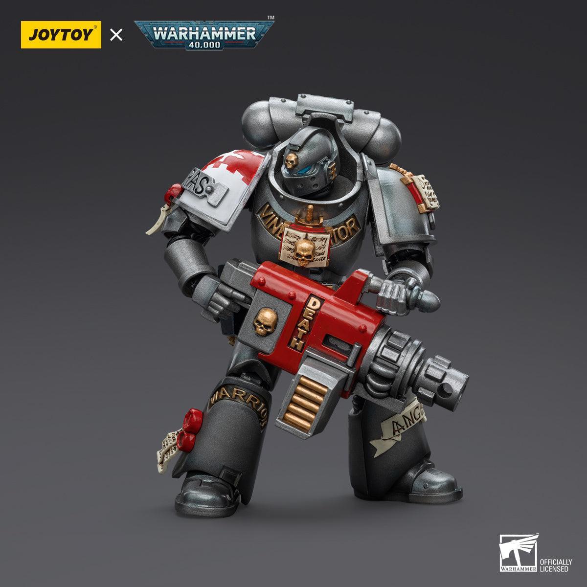 Warhammer Collectibles: 1/18 Scale Grey Knights Strike Squad Grey Knight with Psycannon - Image 3