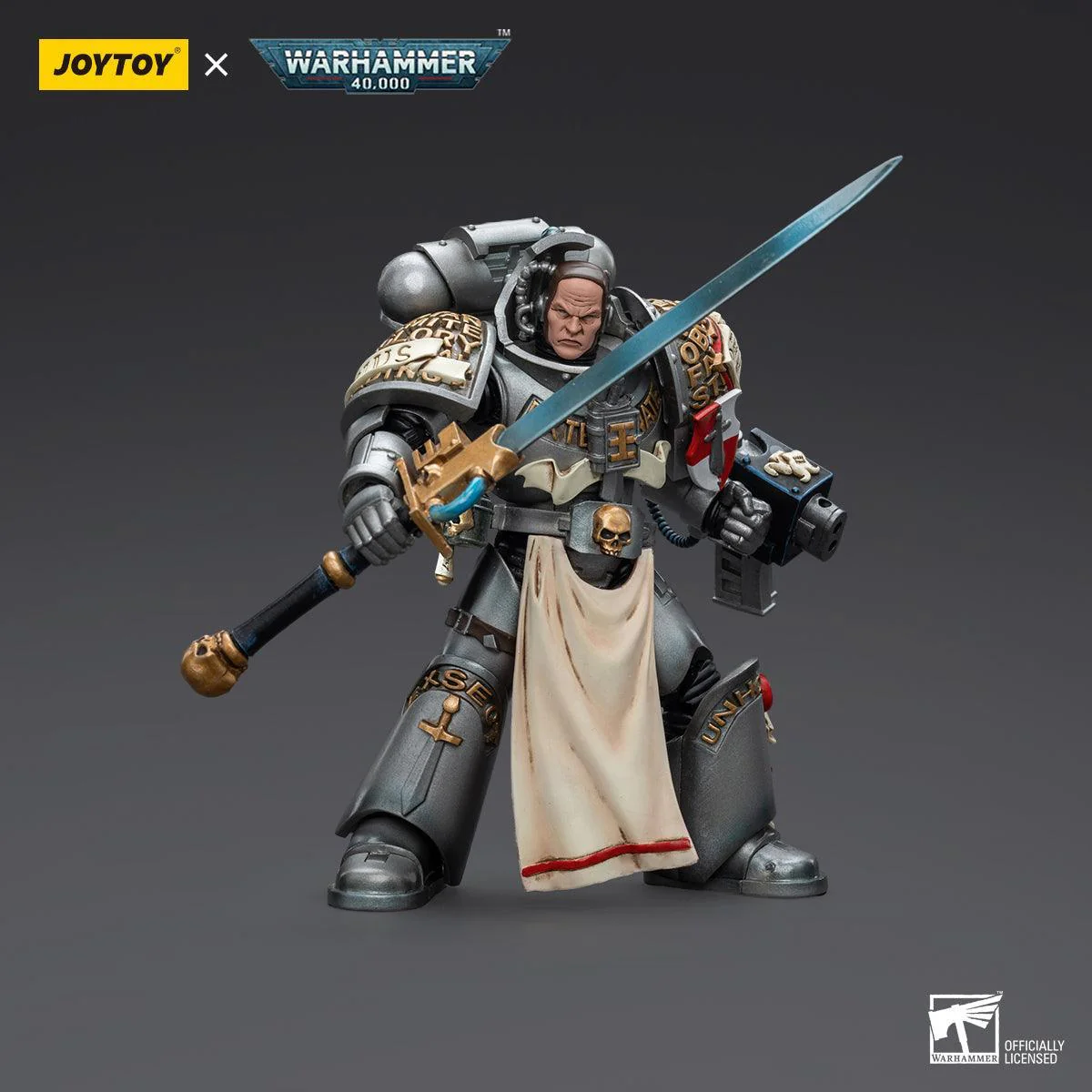 Warhammer Collectibles: 1/18 Scale Grey Knights Strike Squad Justicar - Image 3
