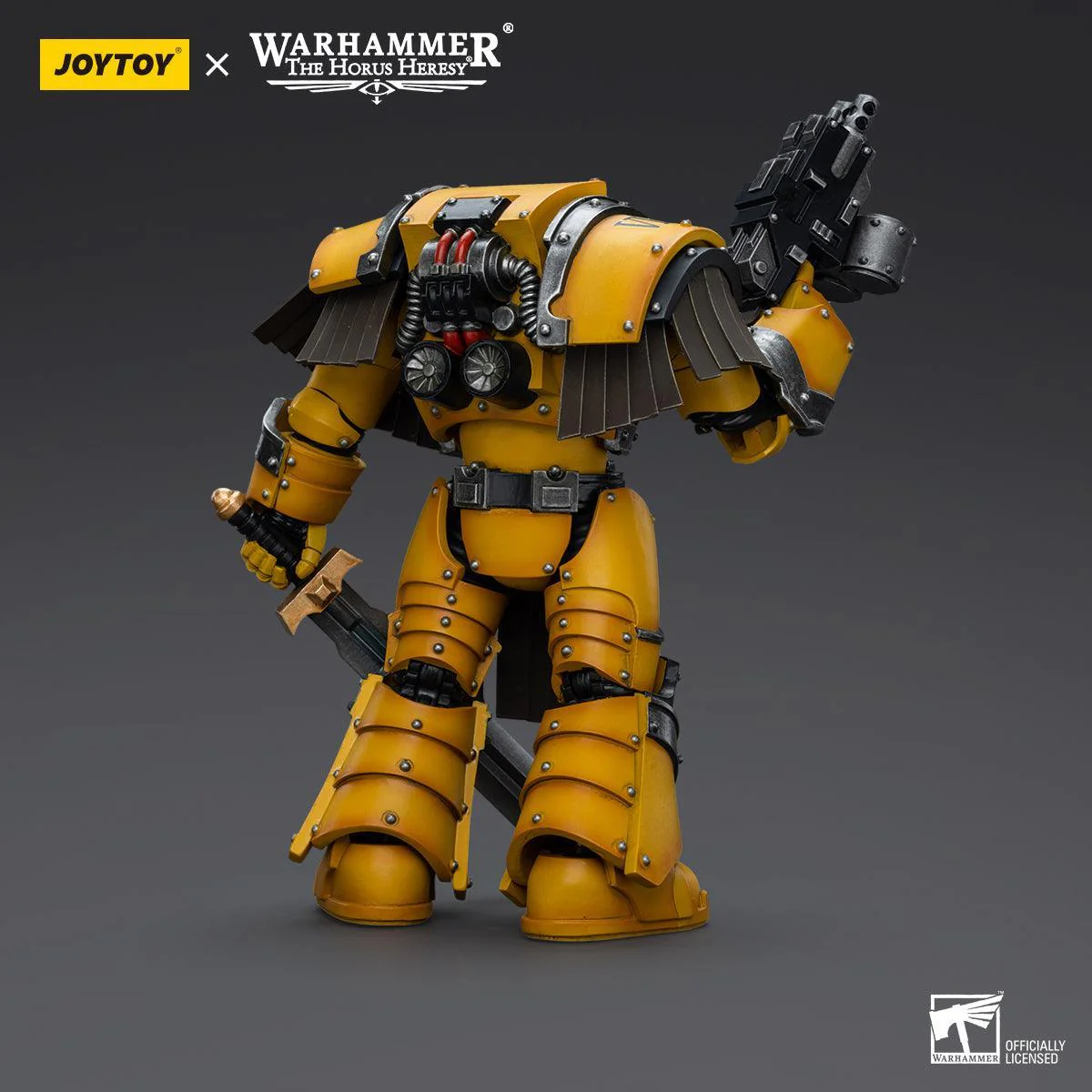 Warhammer Collectibles: 1/18 Scale Imperial Fists Legion Cataphractii Terminator Squad Sergeant - Image 2