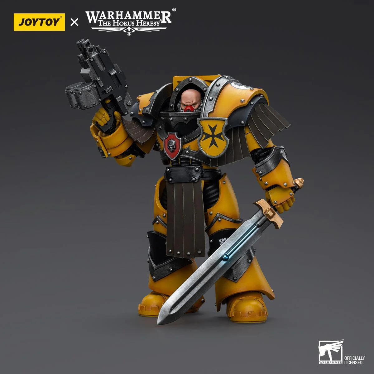 Warhammer Collectibles: 1/18 Scale Imperial Fists Legion Cataphractii Terminator Squad Sergeant - Image 3
