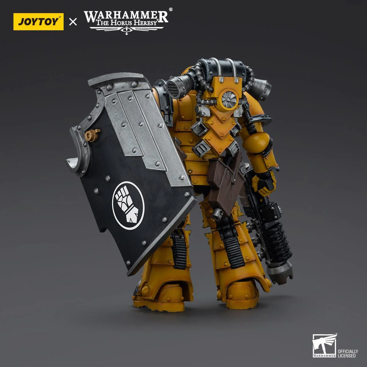 Warhammer Collectibles: 1/18 Scale Imperial Fists Legion MkIII Breacher Squad Legion Breacher w Gun - Image 2