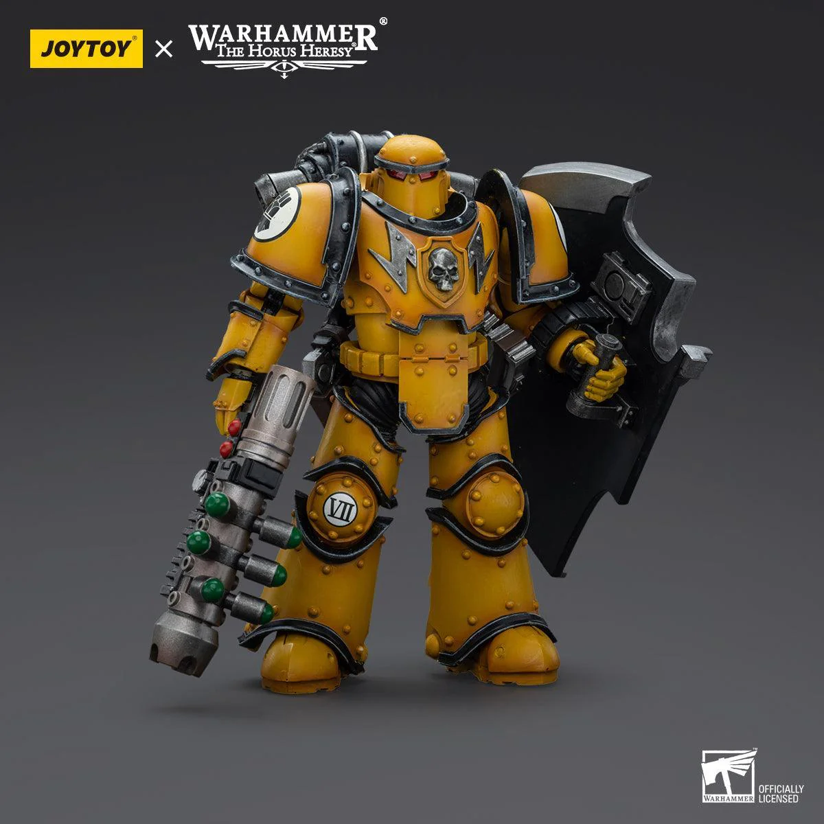 Warhammer Collectibles: 1/18 Scale Imperial Fists Legion MkIII Breacher Squad Legion Breacher w Gun - Image 3