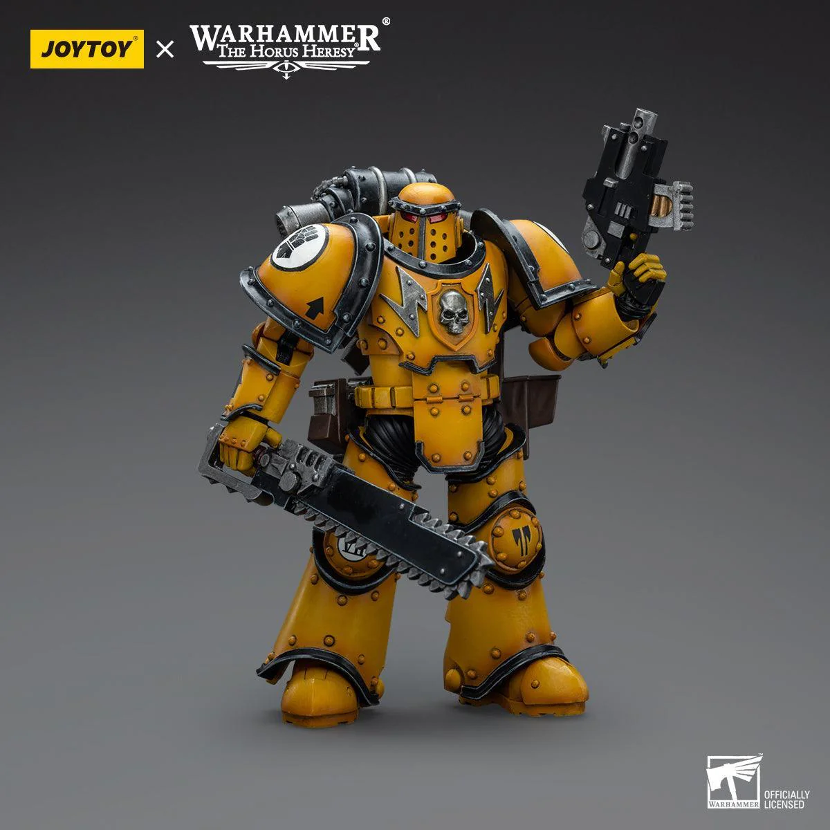 Warhammer Collectibles: 1/18 Scale Imperial Fists Legion MkIII Despoiler Sqd Despoiler with Chainsaw - Image 3