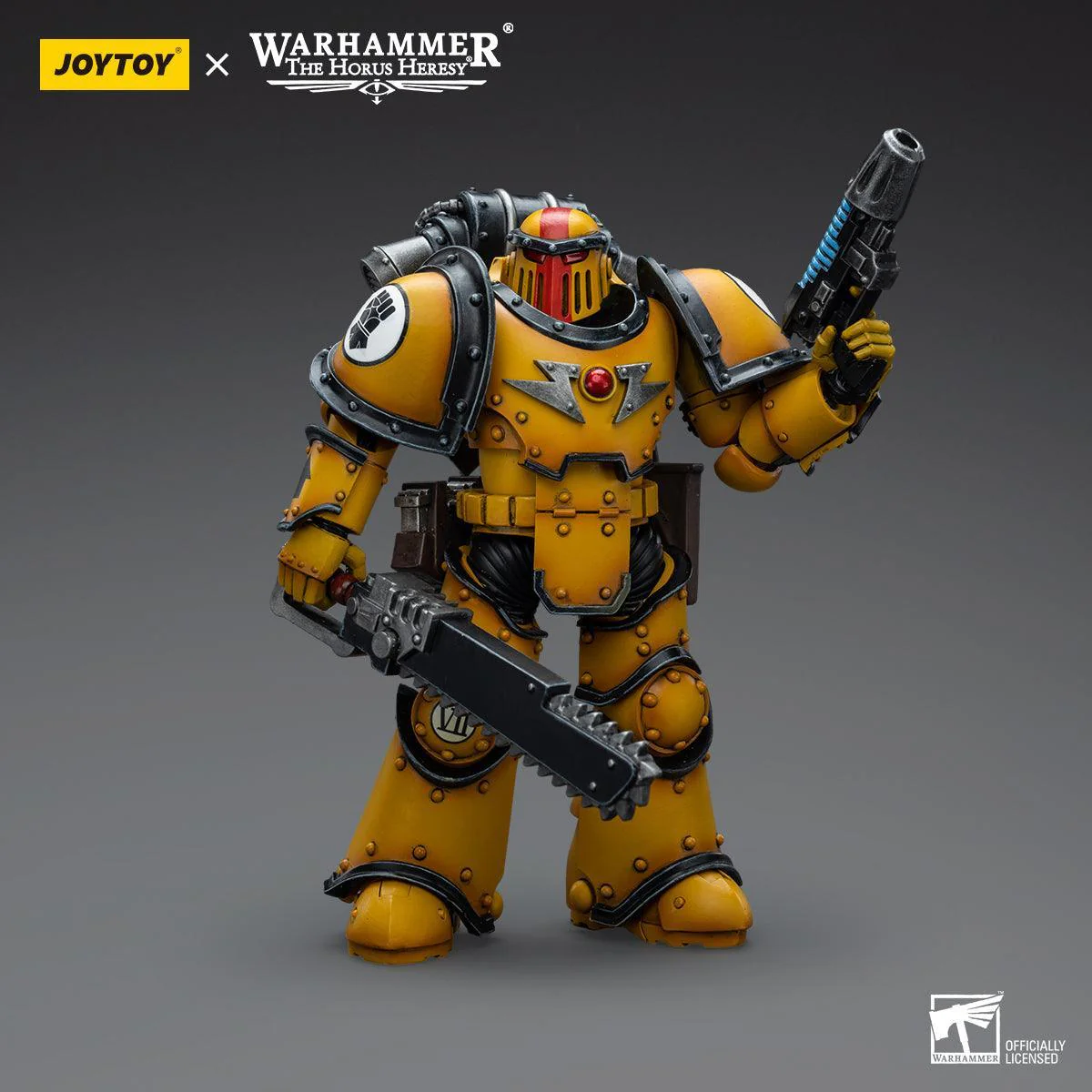 Warhammer Collectibles: 1/18 Scale Imperial Fists Legion MkIII Despoiler Squad Sgt with Pistol - Image 3