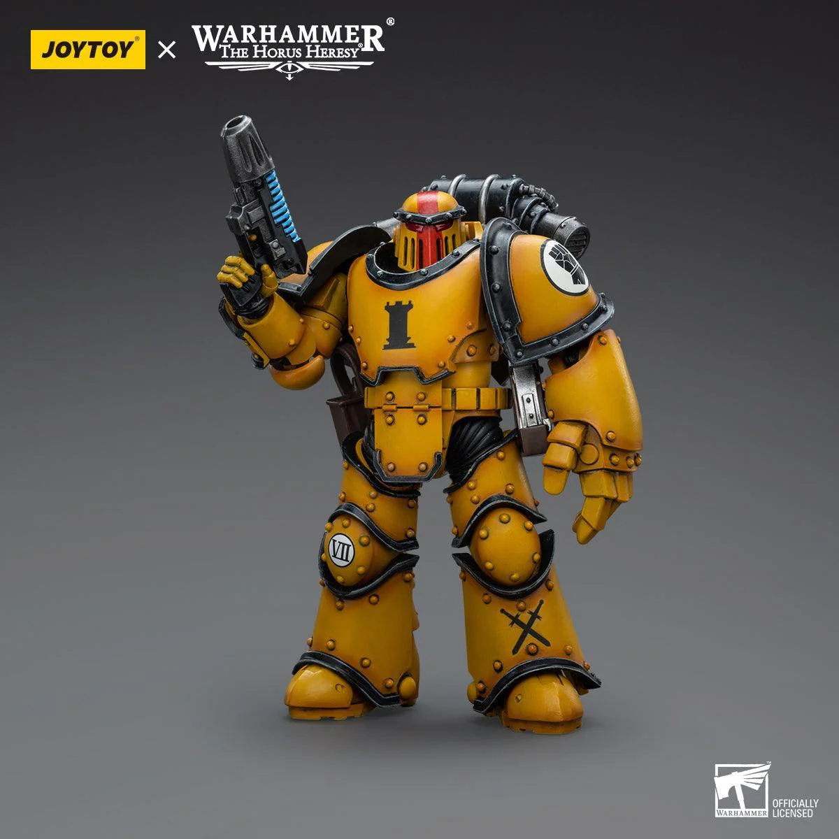 Warhammer Collectibles: 1/18 Scale Imperial Fists Legion MkIII Tactical Squad Sergeant with Pwr Fist - Image 3