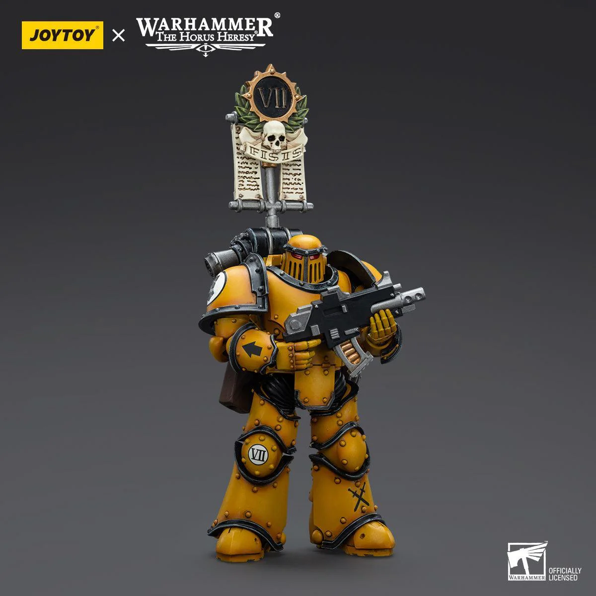 Warhammer Collectibles: 1/18 Scale Imperial Fists Legion MkIII Tactical Squad Sgt with Power Sword - Image 3