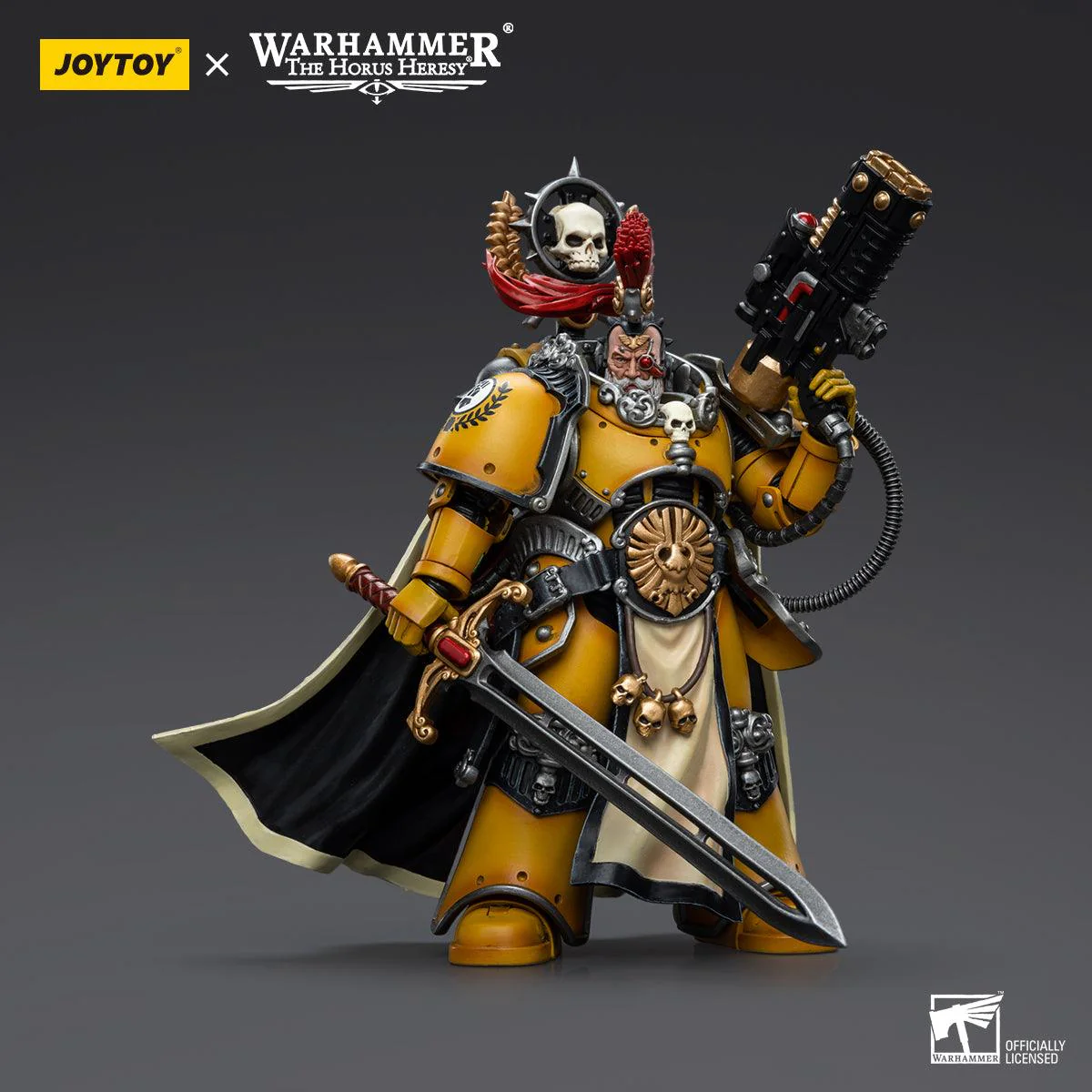 Warhammer Collectibles: 1/18 Scale Imperial Fists Legion Praetor with Power Sword - Image 3