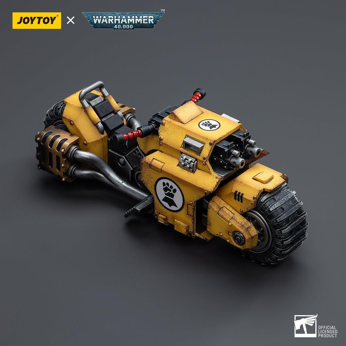 Warhammer Collectibles: 1/18 Scale Imperial Fists Raider-Pattern Combat Bike - Image 3