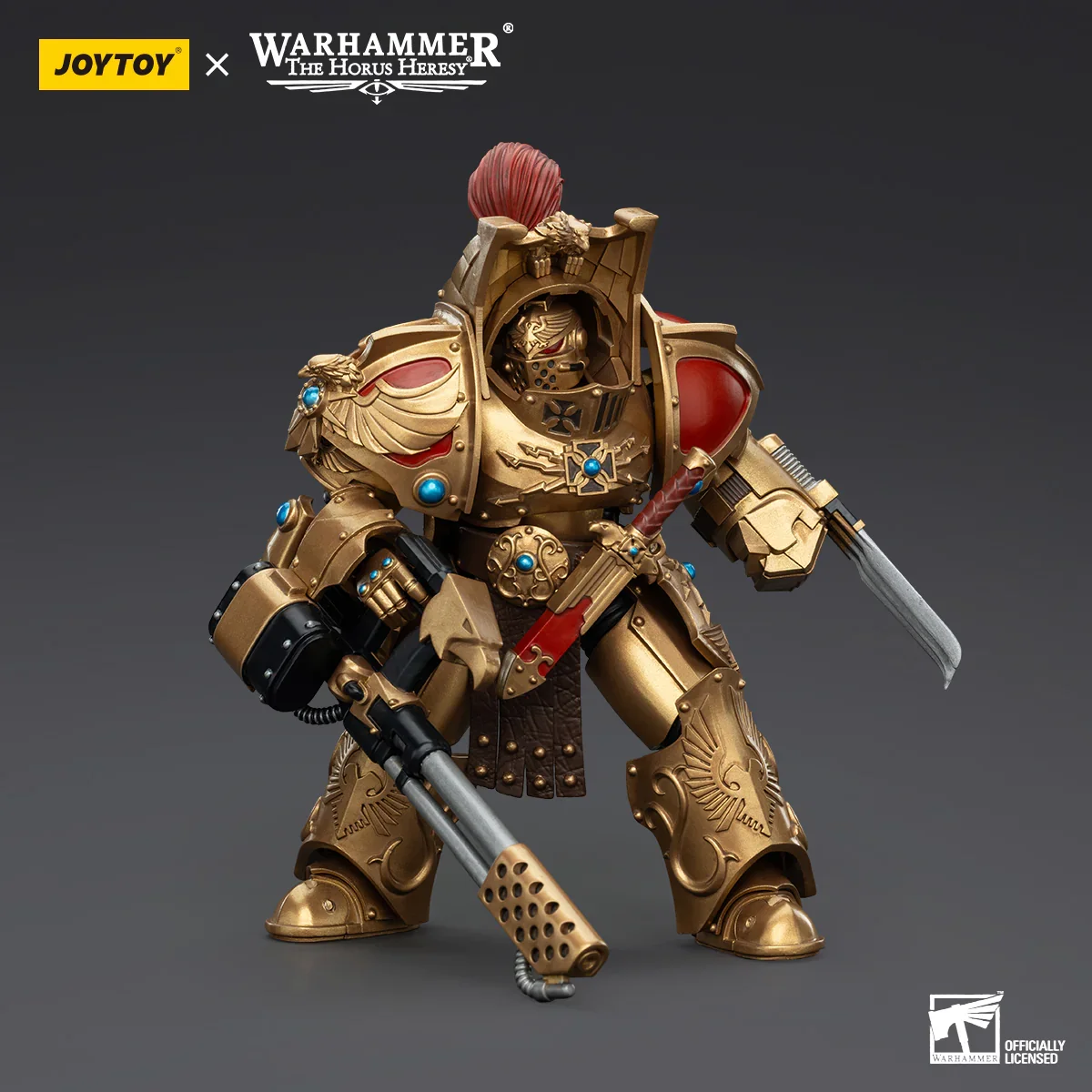 Warhammer Collectibles: 1/18 Scale Legio Custodes Aquilon Terminator Squad Aquilon w Firepike - Image 3
