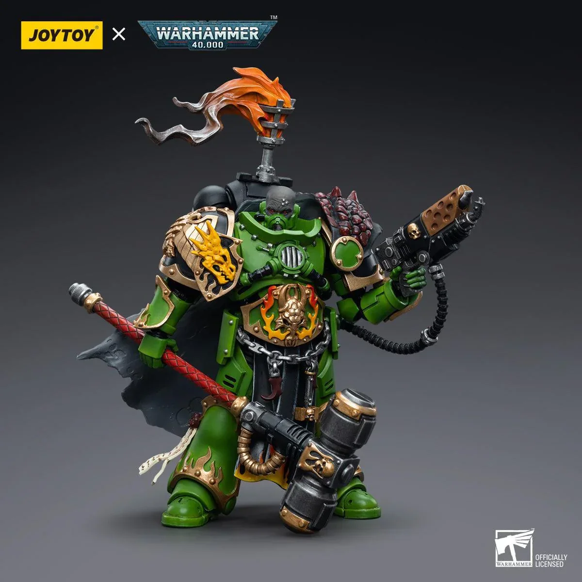 Warhammer Collectibles: 1/18 Scale Salamanders Captain Adrax Agatone - Image 3