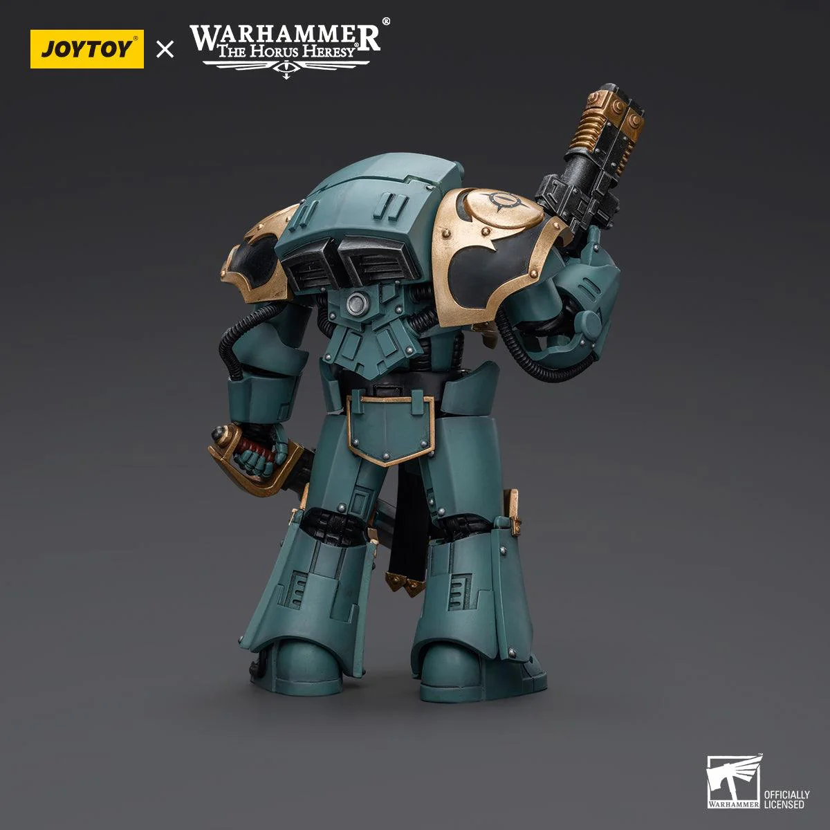 Warhammer Collectibles: 1/18 Scale Sons Of Horus Tartaros Terminator Squad Sergeant & Power Sword - Image 2