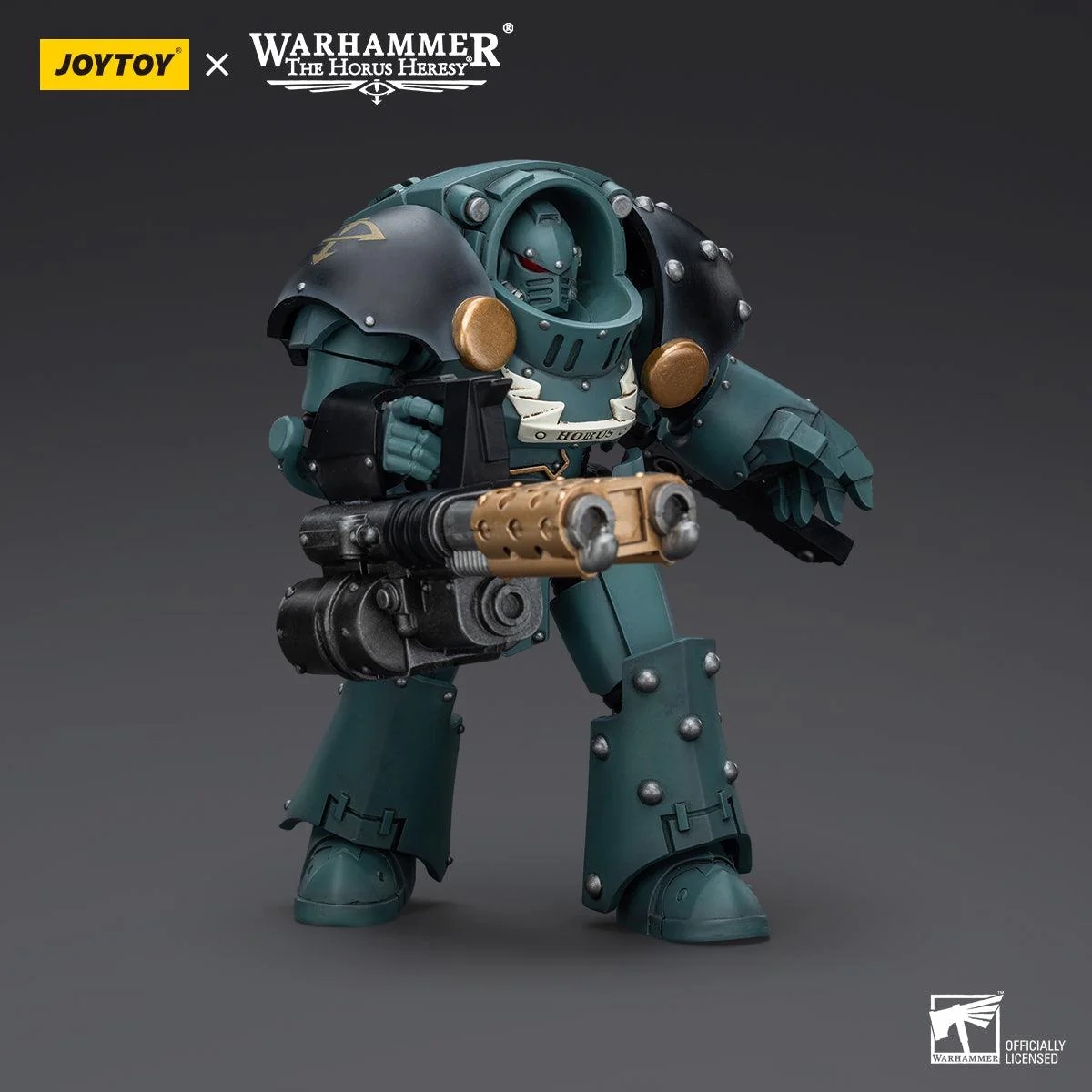 Warhammer Collectibles: 1/18 Scale Sons Of Horus Tartaros Terminator Squad Terminator & Heavy Flamer - Image 3