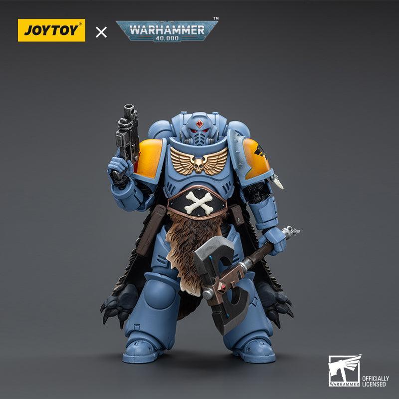 Warhammer Collectibles: 1/18 Scale Space Marines Space Wolves Claw Pack Pack Leader Logan Ghostwolf - Image 2