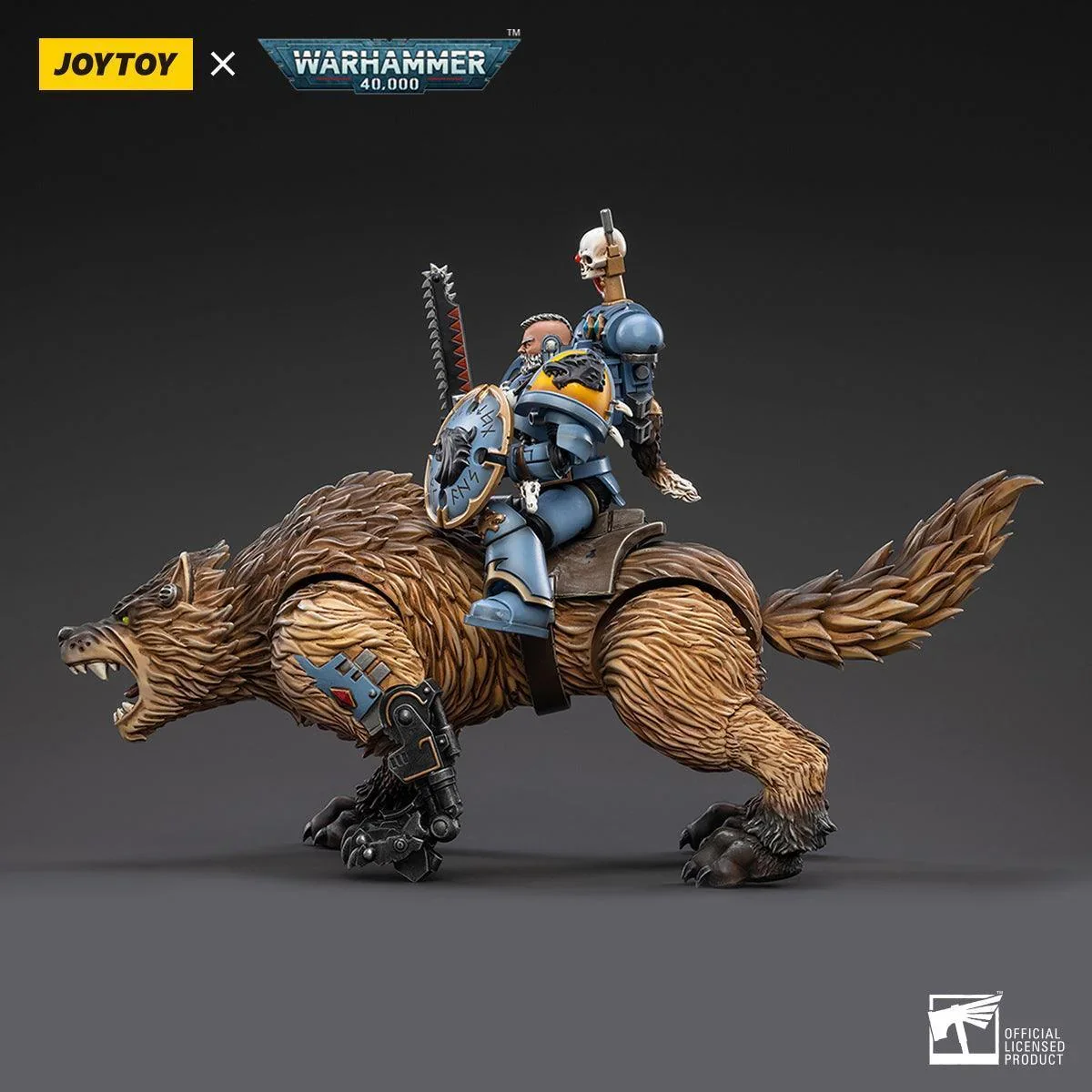 SALE Warhammer Collectibles: 1/18 Scale Space Wolves Thunderwolf Cavalry Bjane - Image 4