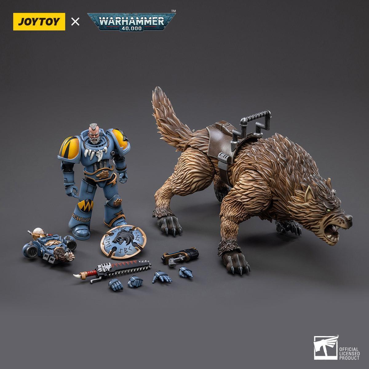 SALE Warhammer Collectibles: 1/18 Scale Space Wolves Thunderwolf Cavalry Bjane - Image 5