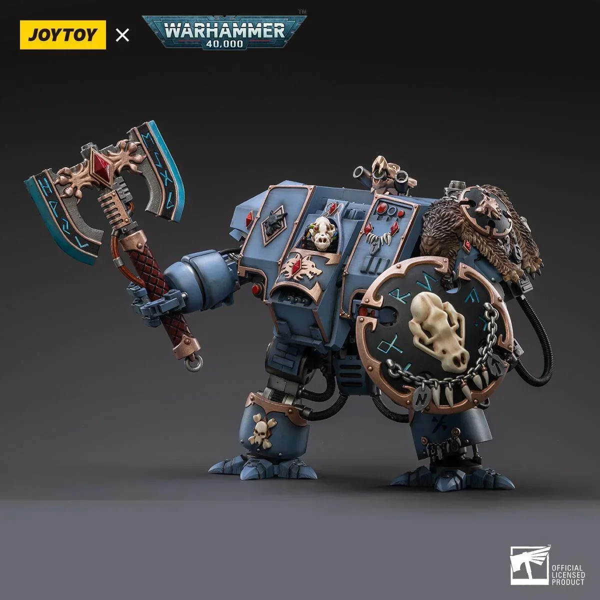 SALE Warhammer Collectibles: 1/18 Scale Space Wolves Venerable Dreadnought Brother Hvor - Image 3