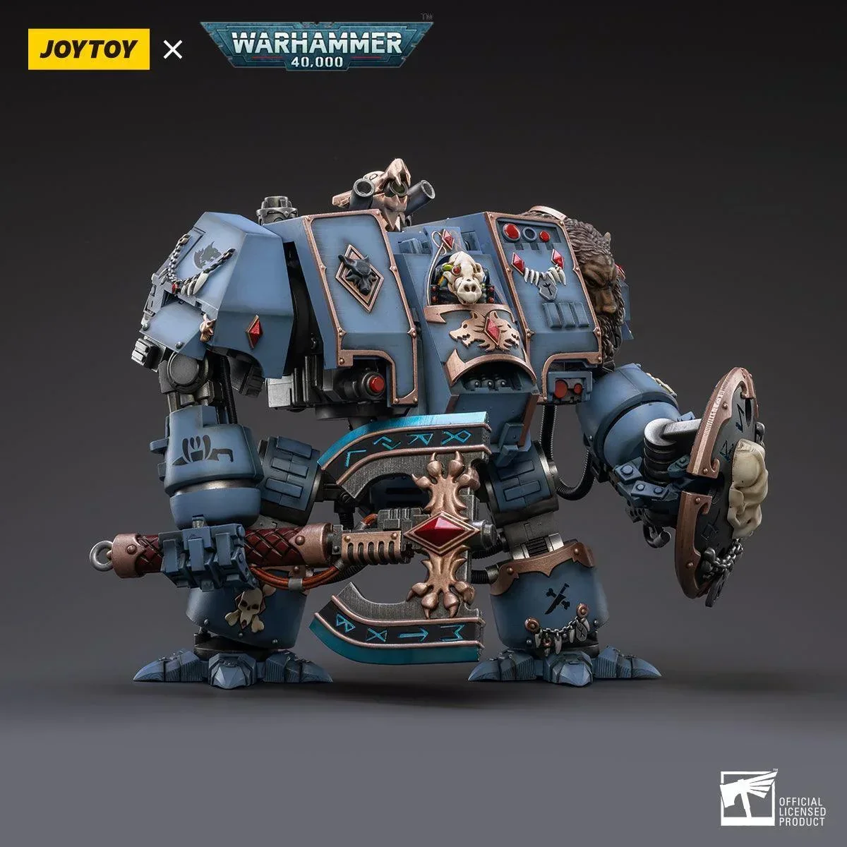 SALE Warhammer Collectibles: 1/18 Scale Space Wolves Venerable Dreadnought Brother Hvor - Image 4