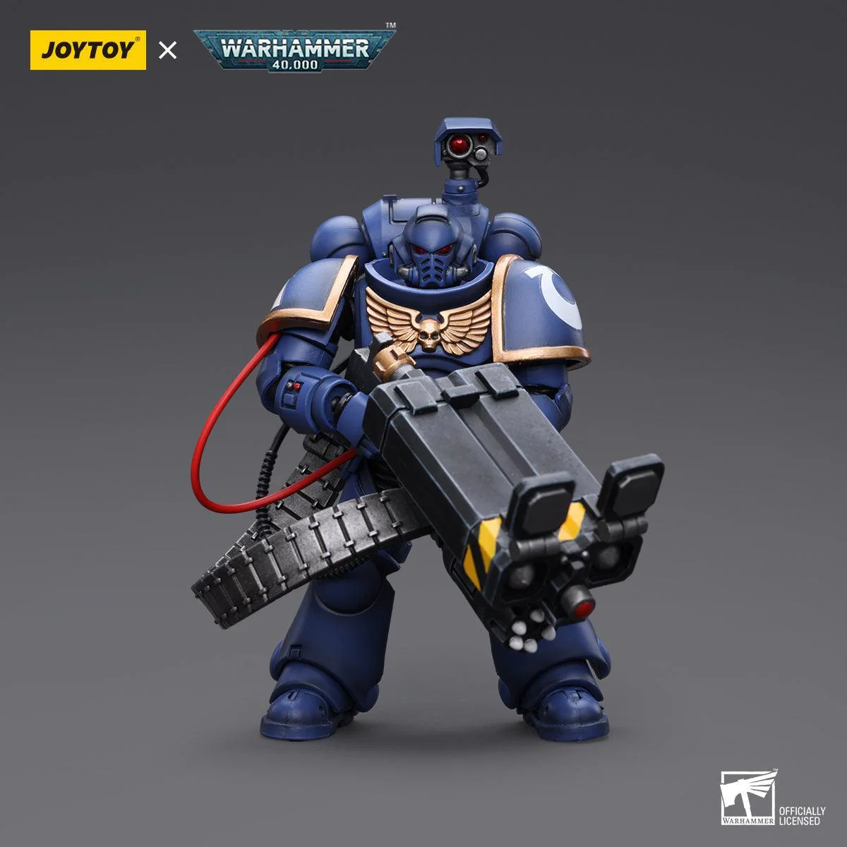 SALE Warhammer Collectibles: 1/18 Scale Ultramarines Desolation Marine with Castellan Launcher Superkrak