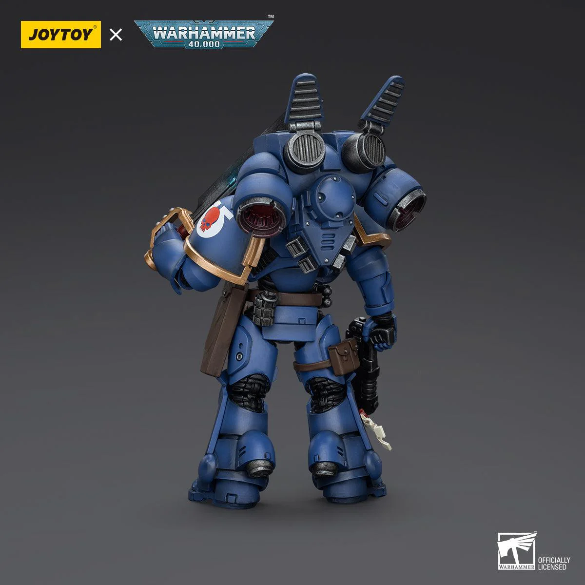Warhammer Collectibles: 1/18 Scale Ultramarines Jump Pack Intercessors Sergeant With Plasma Pistol - Image 2
