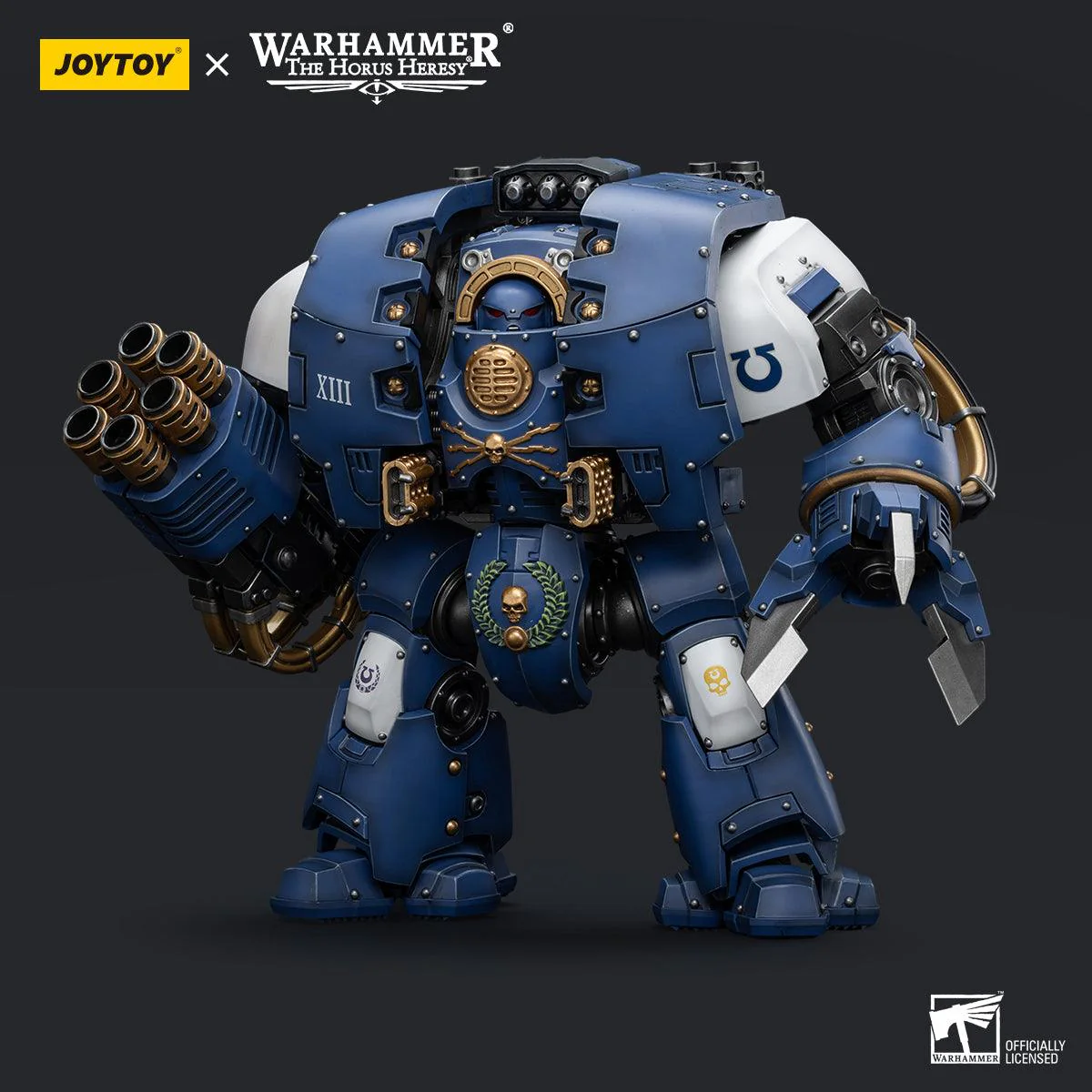 Warhammer Collectibles: 1/18 Scale Ultramarines Leviathan Dreadnought with Cyclonic Melta Lance - Image 3