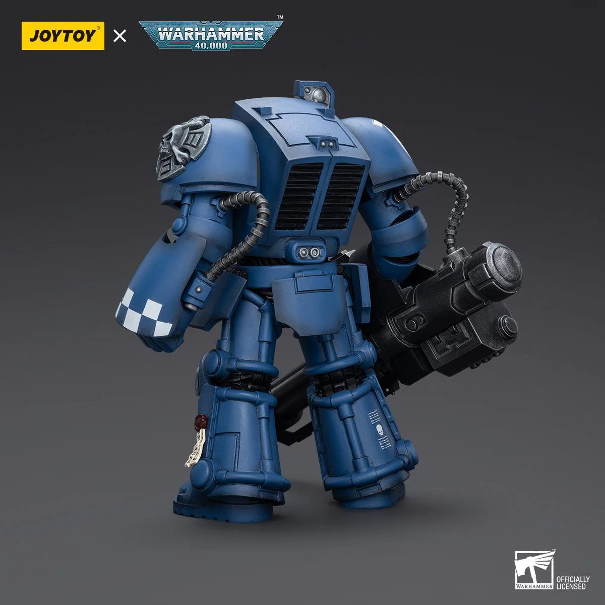Warhammer Collectibles: 1/18 Scale Ultramarines Terminator Squad Terminator with Assault Cannon - Image 2