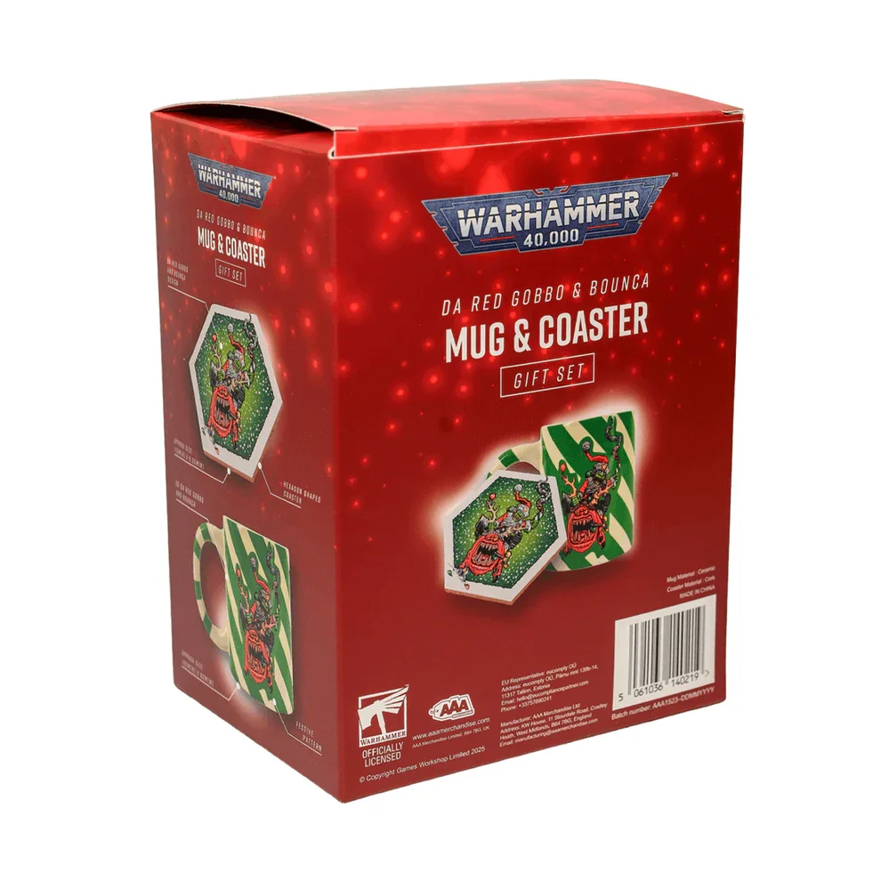 Warhammer Red Gobbo Mug & Coaster Gift Set