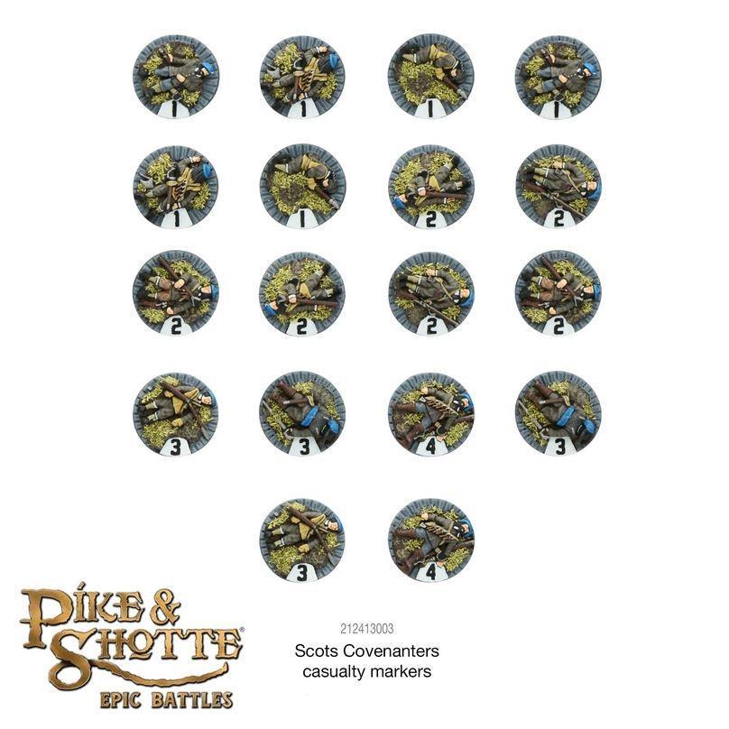 Warlord Games - Epic Battles: Pike & Shotte Scots Covenanters Casualty Markers - Image 2