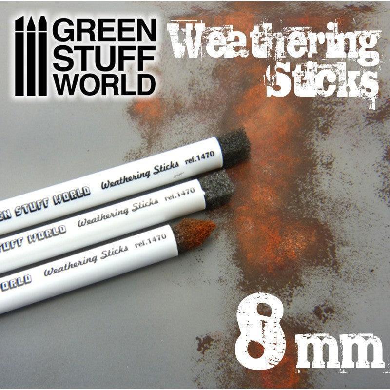 GREEN STUFF WORLD Weathering Brushes 8mm (set 3pc)
