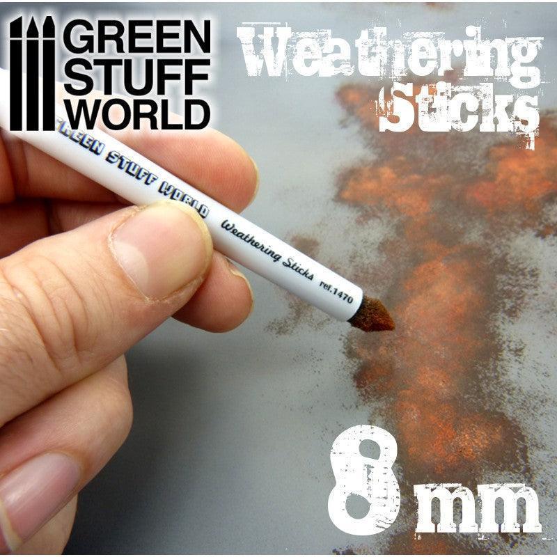GREEN STUFF WORLD Weathering Brushes 8mm (set 3pc) - Image 2