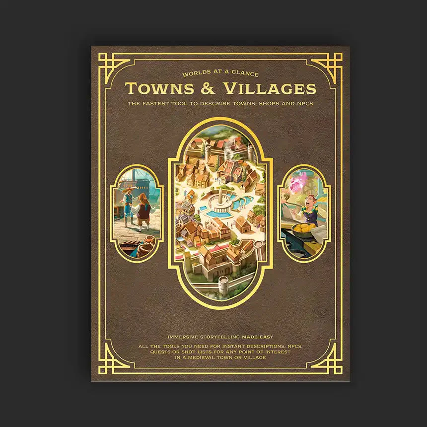 Worlds at a Glance Towns & Villages Hardcover Book - KS Edition