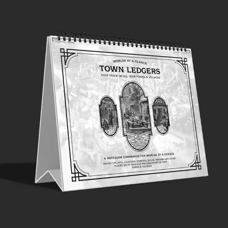Worlds at a Glance Towns & Villages Town Ledger Notebook