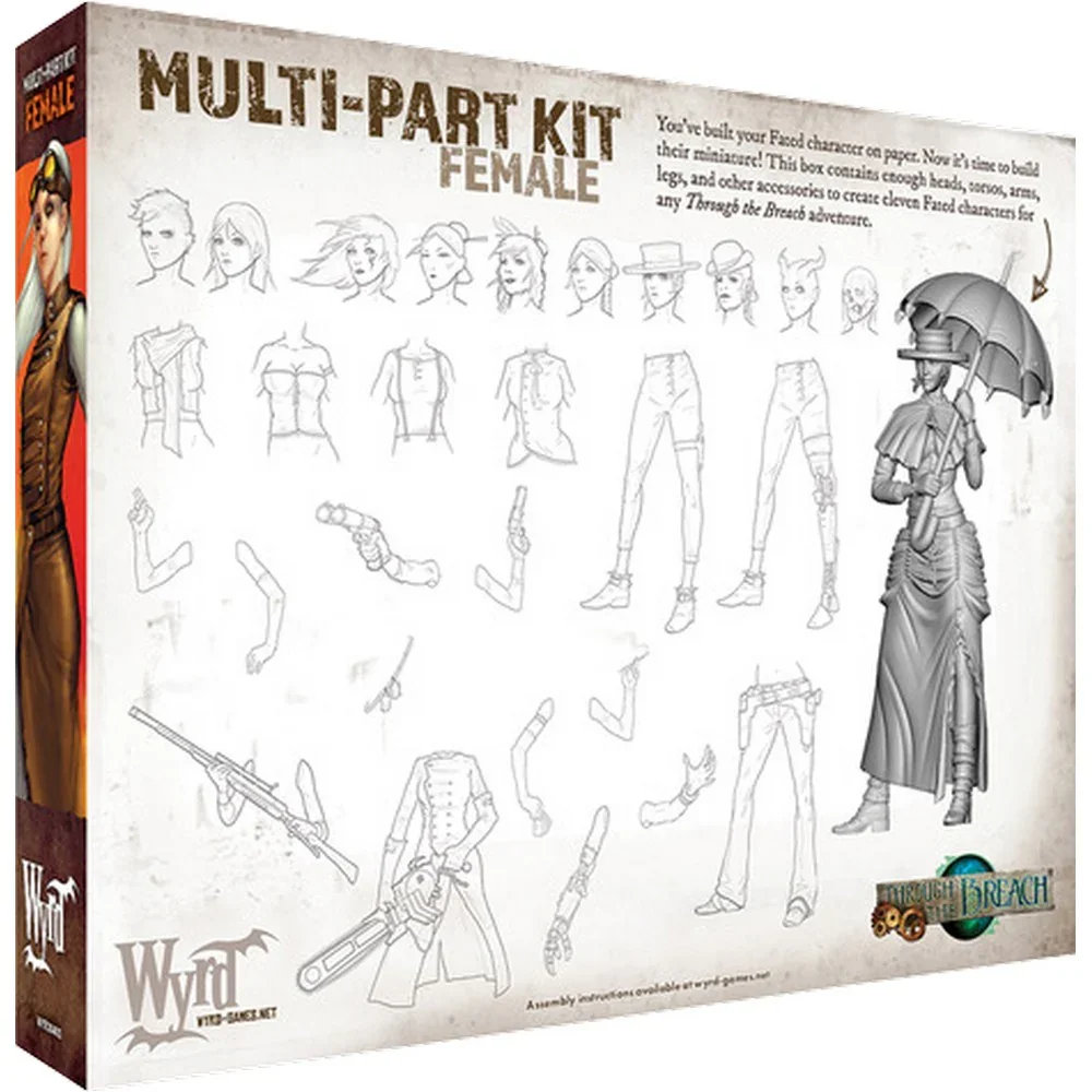 Wyrd Games: Through the Breach: Female Multi-part Kit - Image 2